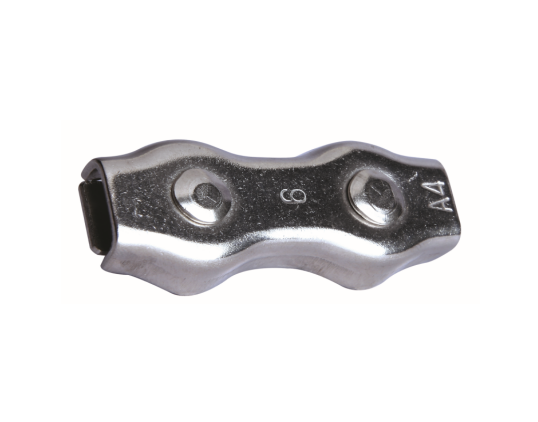 Stainless steel duplex wire rope clip, AISI316 or AISI304