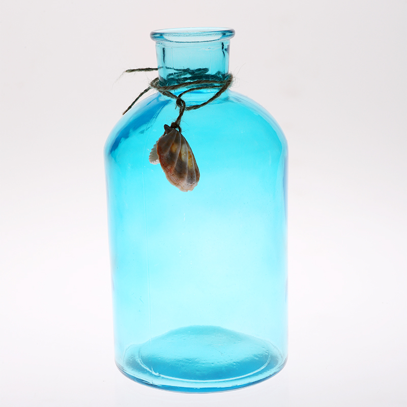 glass vase glass bottle painted glass vase