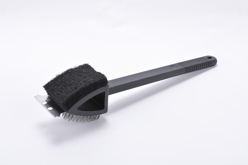3 In 1 Bbq Grill Brush Long