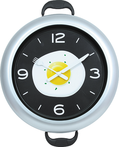 Wall clock; quartz clock; best sale; Kitchen clock; pot; gift; creative clock; egg; 12inch 30cm