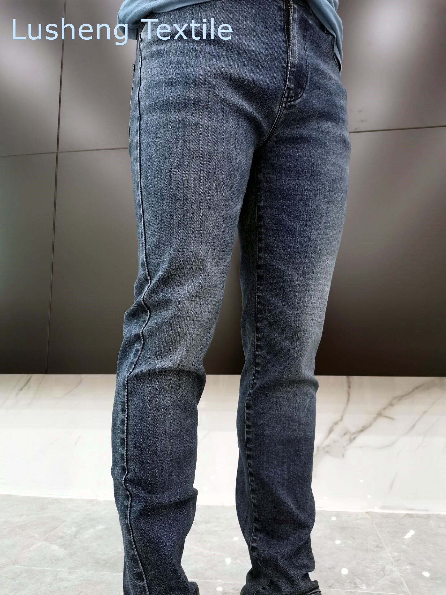 Cotton spandex woven denim fabric for Men