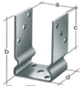 Pole anchor/Wood connector/U-Form support/U-Type bracket/Post strap