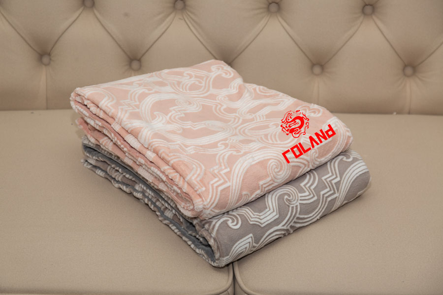 Burnout Flannel With Mink Backside, 2 Layer Blanket/Throw