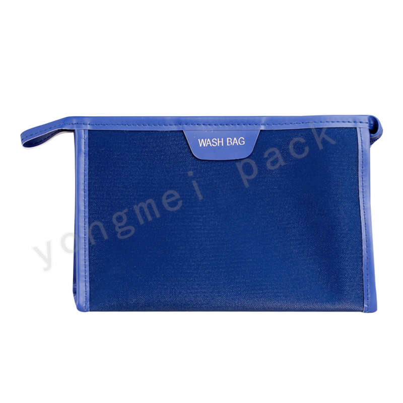 Large capacity portable waterproof leather cosmetic bag washing bag storage bag