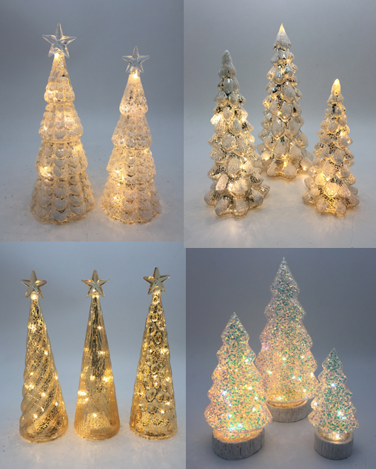 LED Glass Christmas Tree