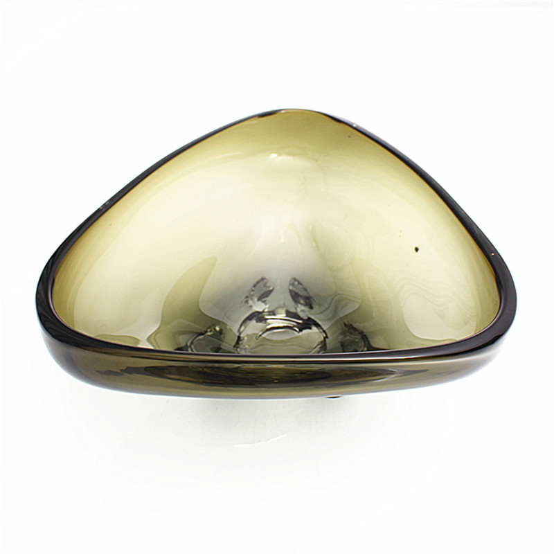 Triangle glass bowl