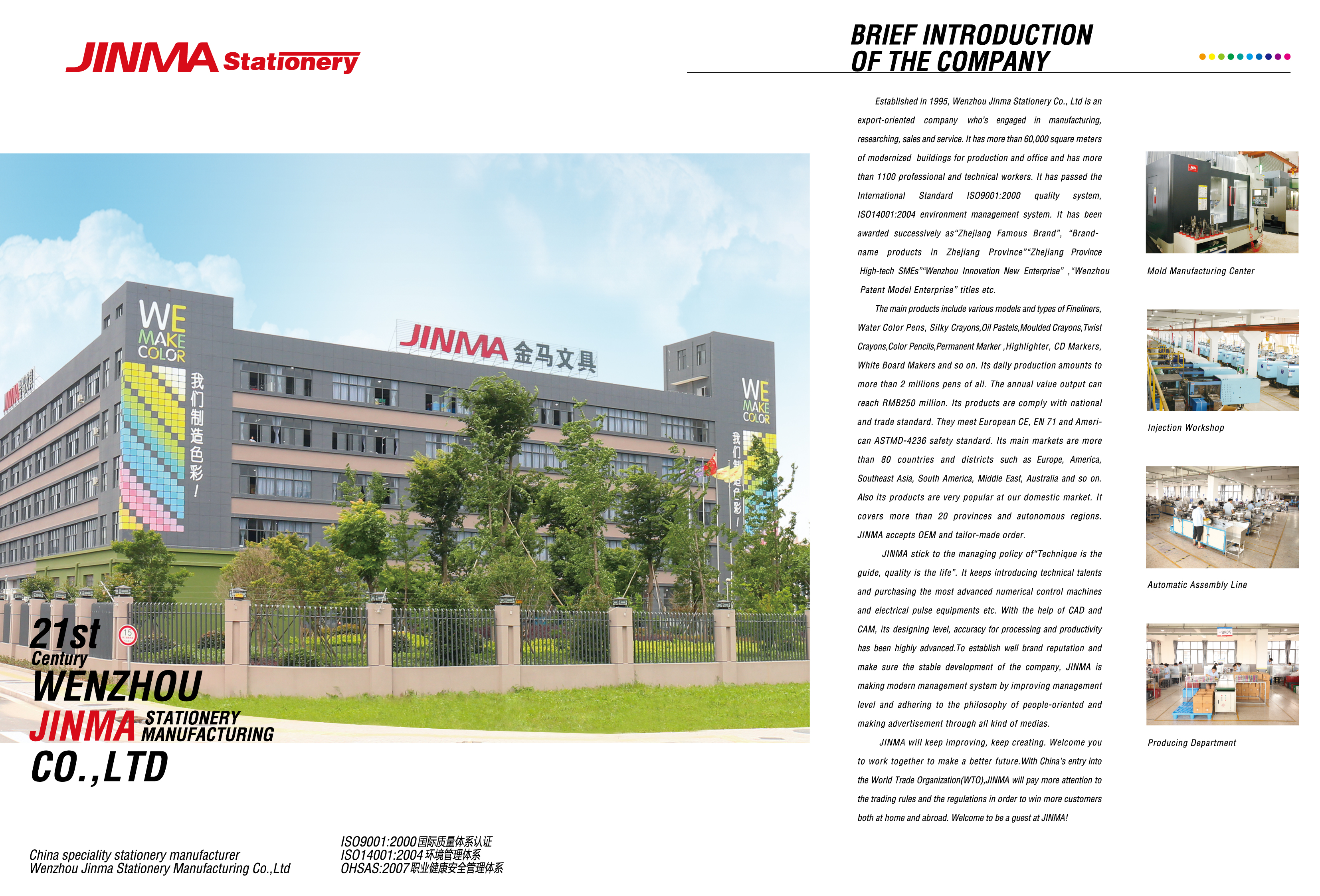 Wenzhou Jinma Stationery Products Manufacturing Co., Ltd. – Art markers 1