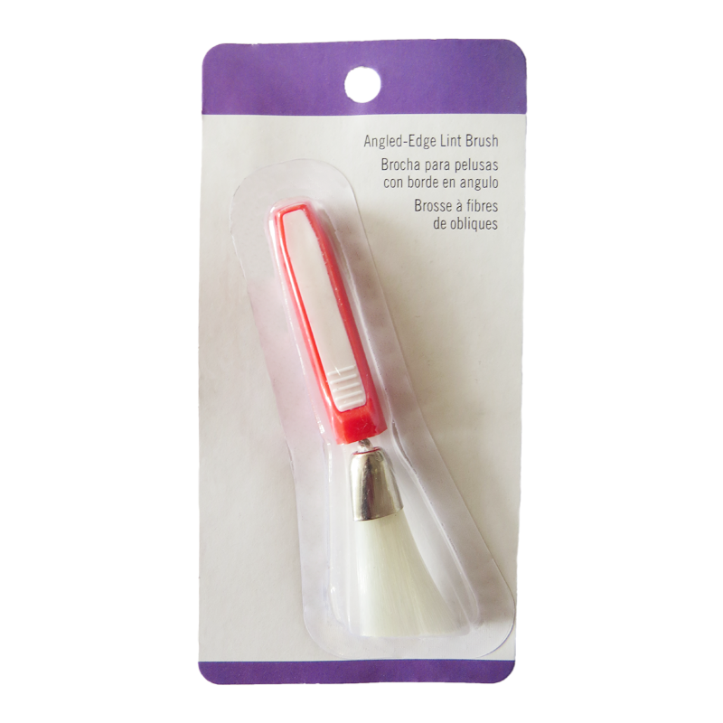Angled-Edge Lint Brush