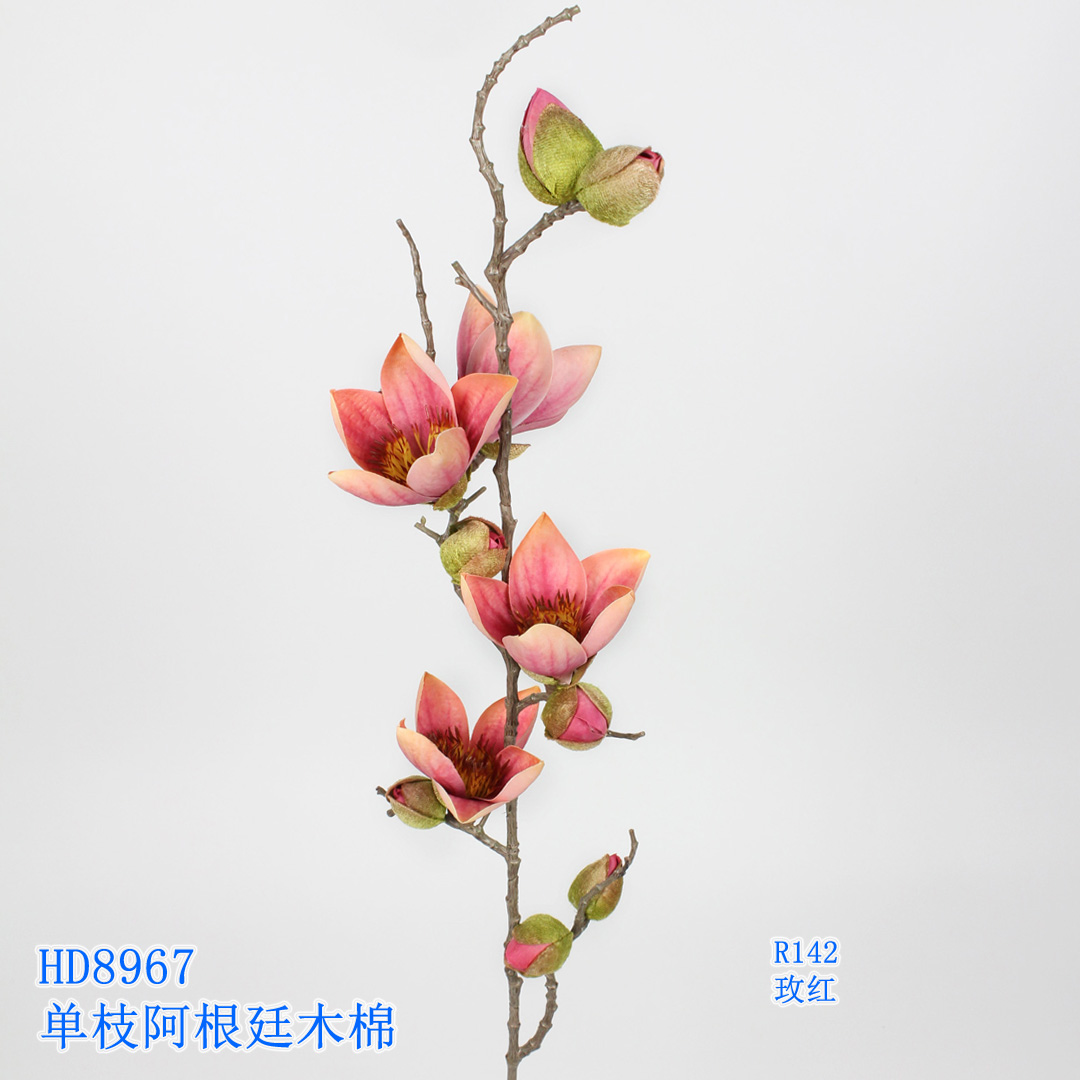 ! 0.90m Artificial Flower Artifical flowers factory home decoration wedding bridal Single Kapok yulan magnolia