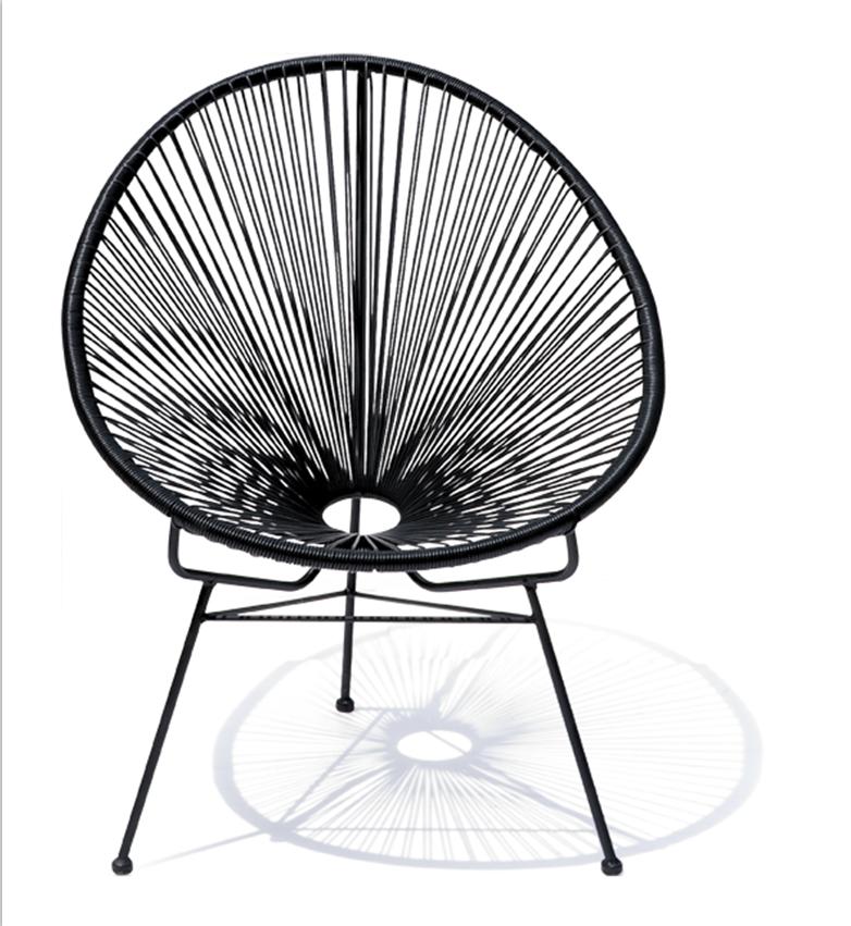 Steel PE WIcker Acapulco chair-Oval Shape, Egg Shape