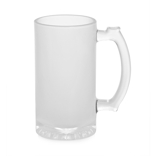 16 oz Frosted Glass Stein