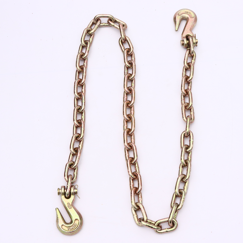 G70 Binder chain with Clevis Grab hooks on both ends