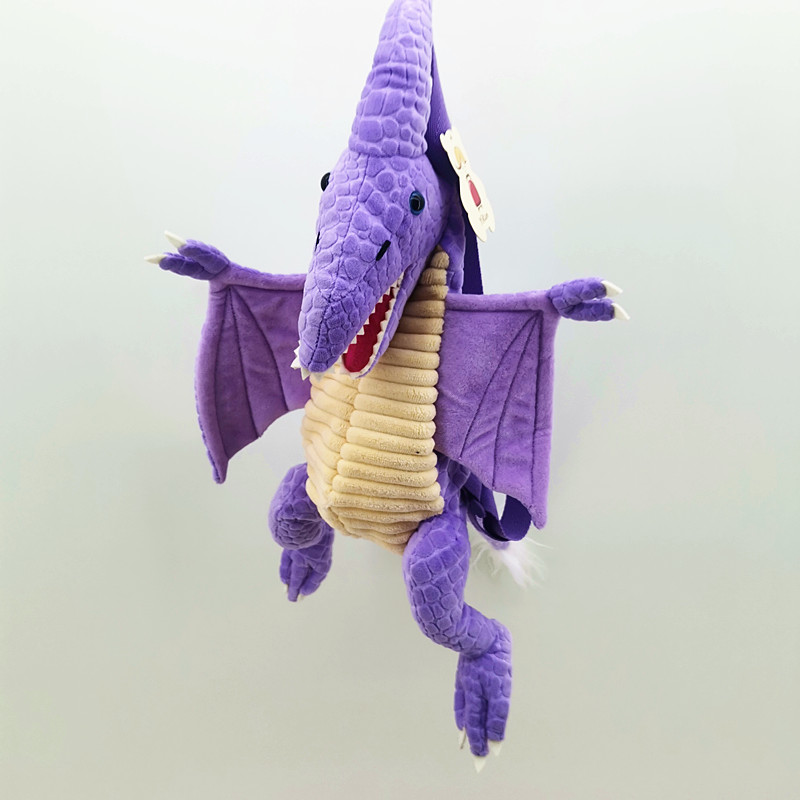 Purple pterosaur backpack