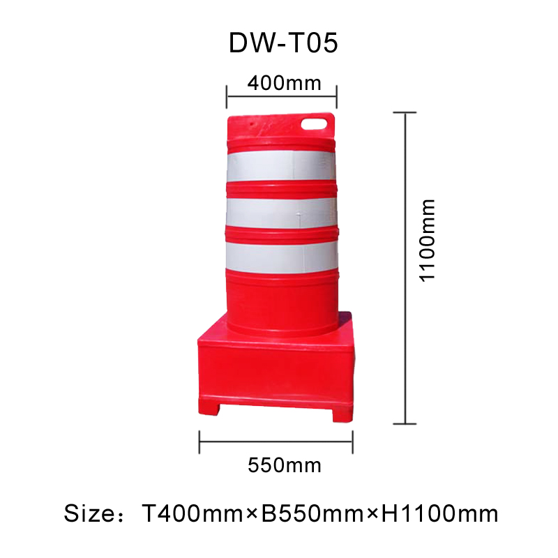Stackable plastic barrier