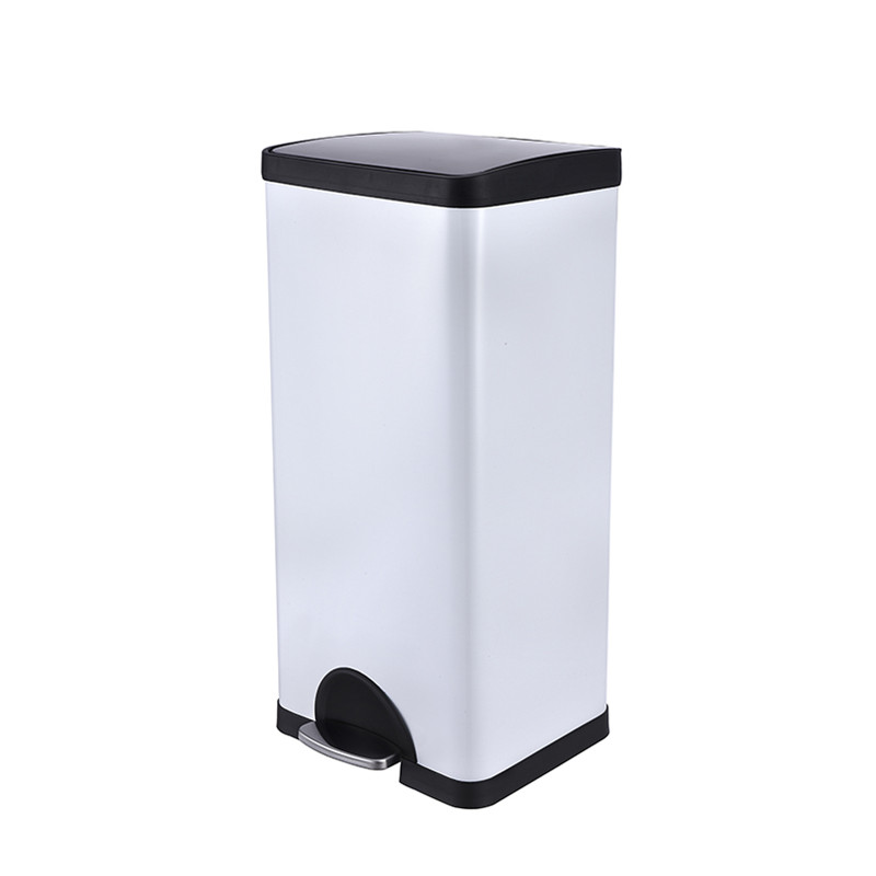 30L Retangular stainless steel pedal bin