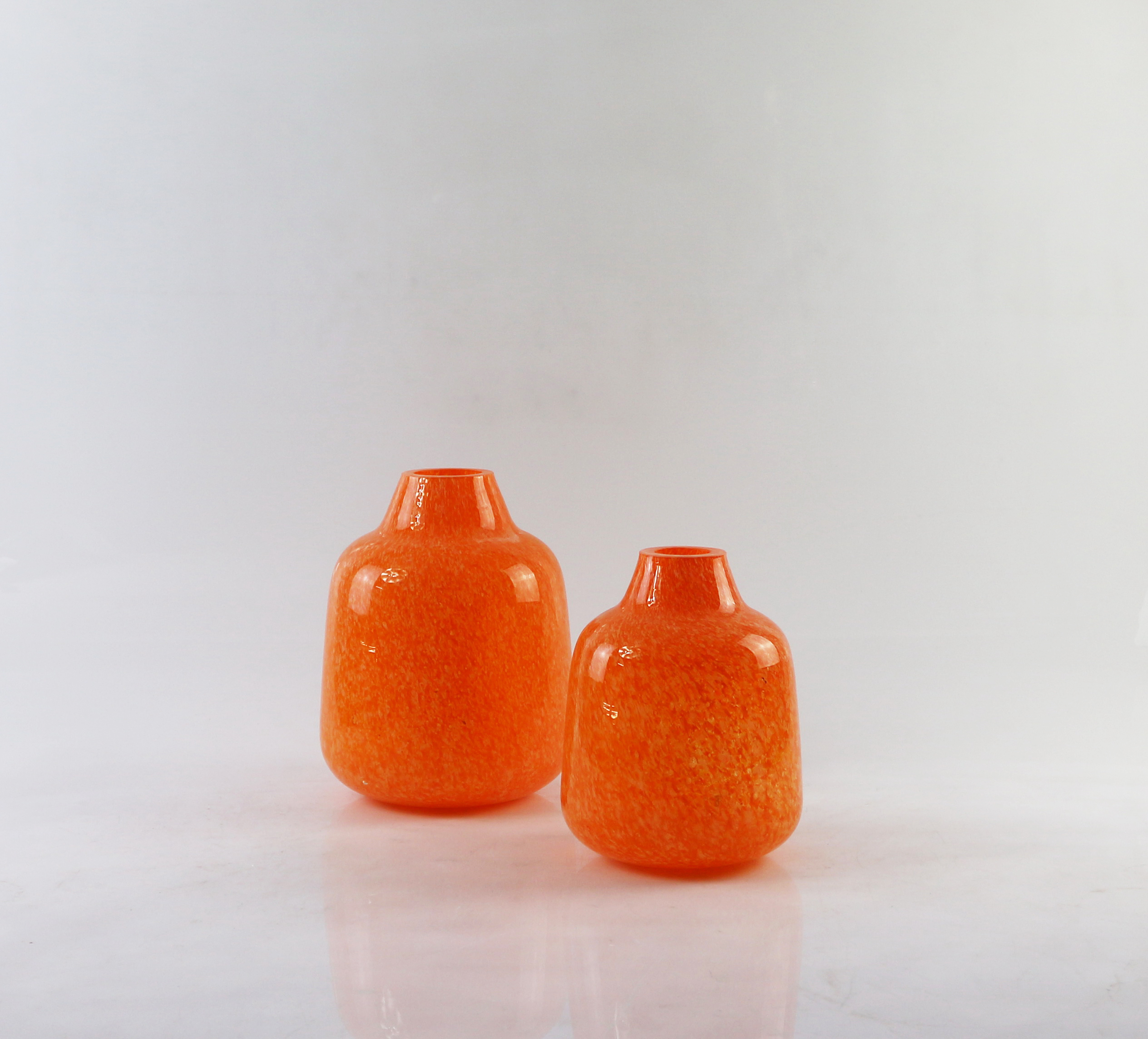 Handmade colored glass vase