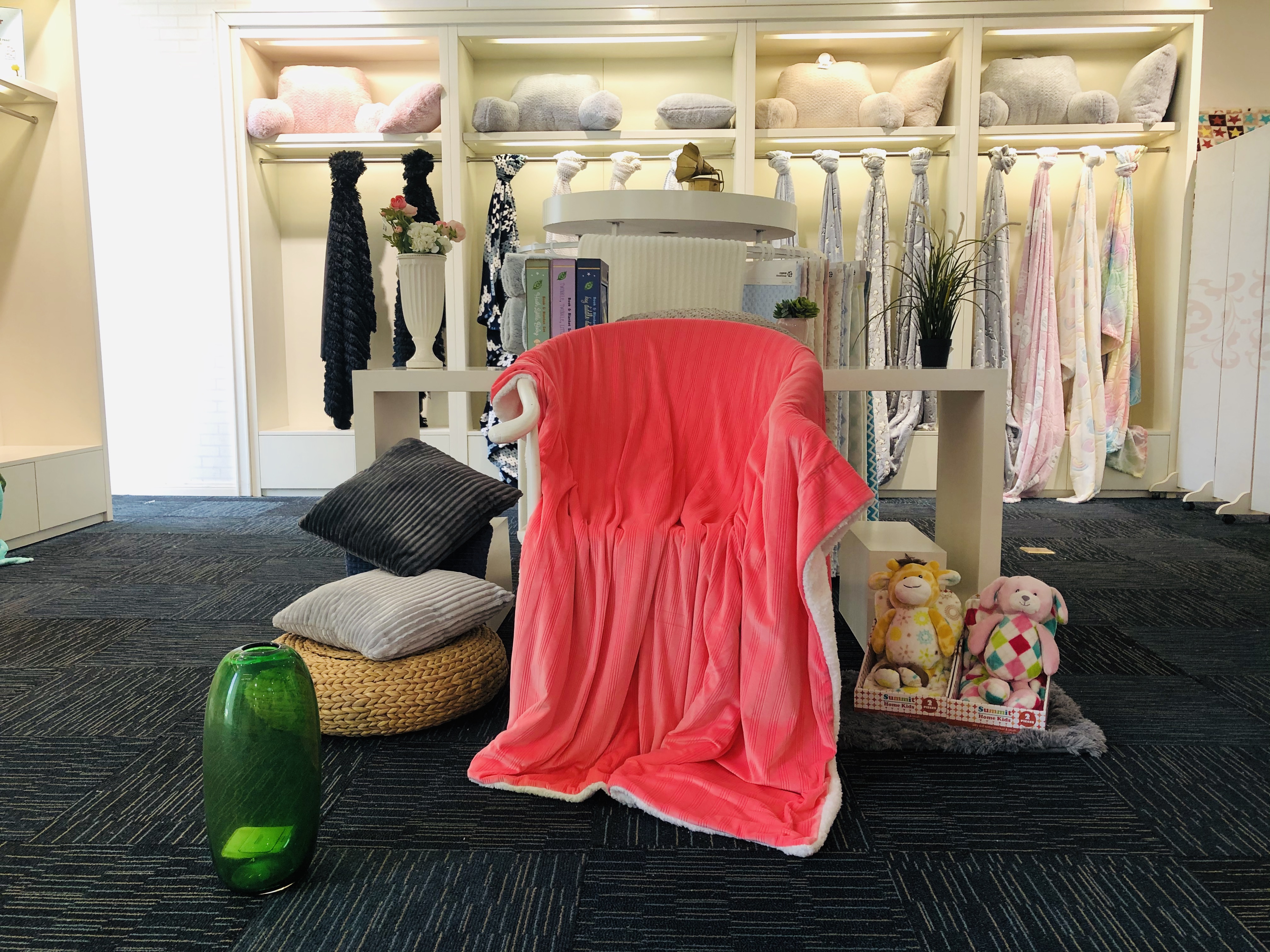 Cutting velvet with spandex reverse sherpa