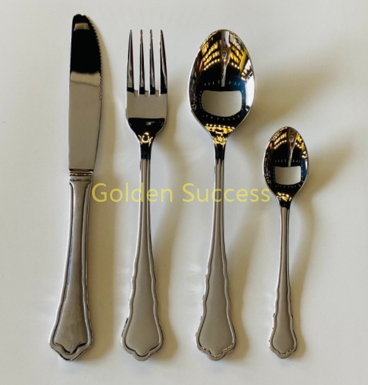 Stainless steel tableware matt mirror retro hotel gift set