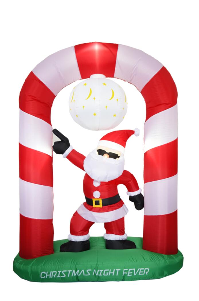 2.4M Arch christmas disco santa
