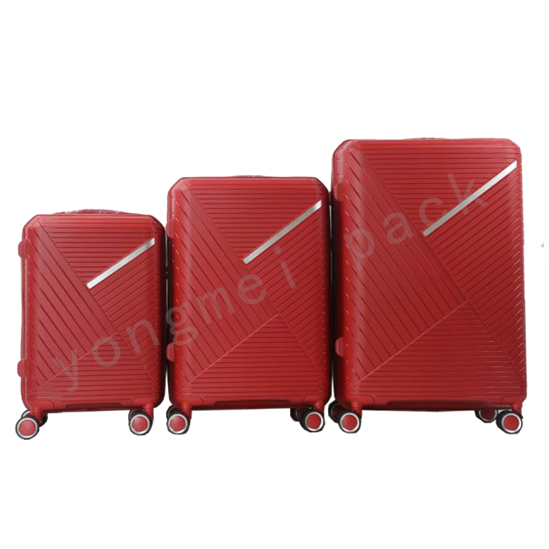 Fashion horizontal PP suitcase