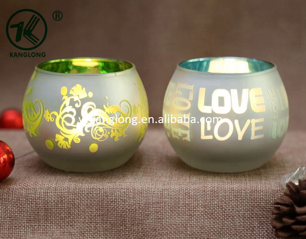 Round Glass candle cup