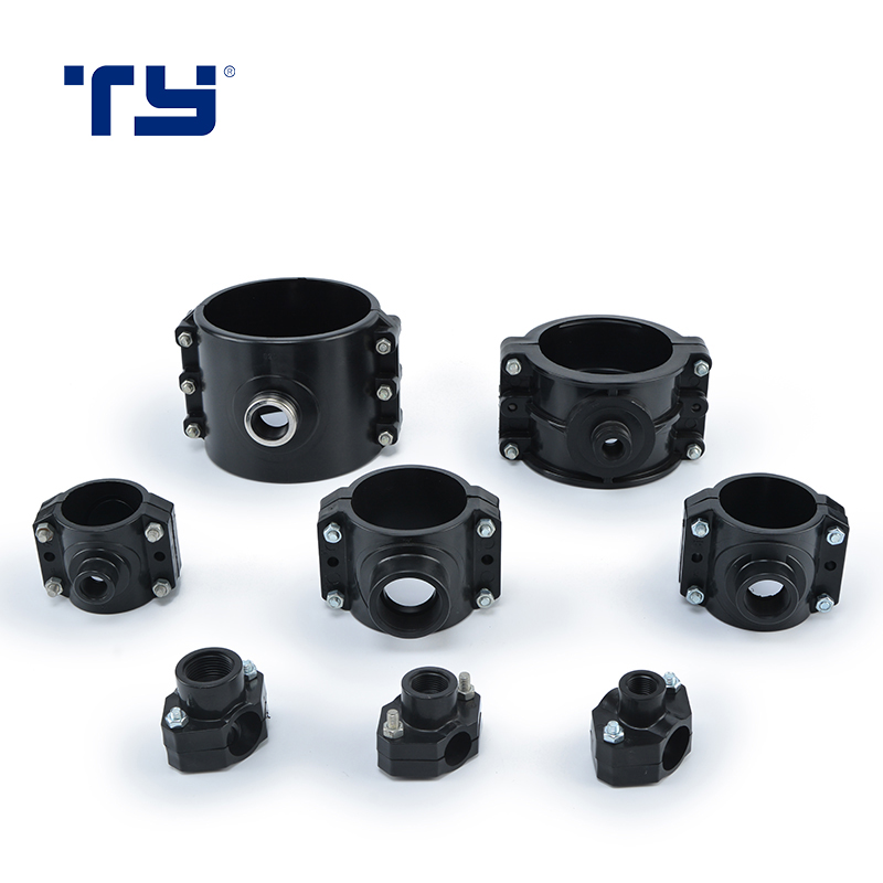 Irrigation Fitting Adding Exit fitting PP Compression Fitting PP Clamp Saddle