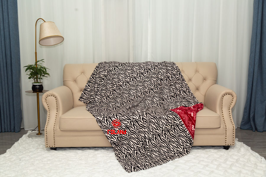 2-Side Printed Flannel Blanket/Throw