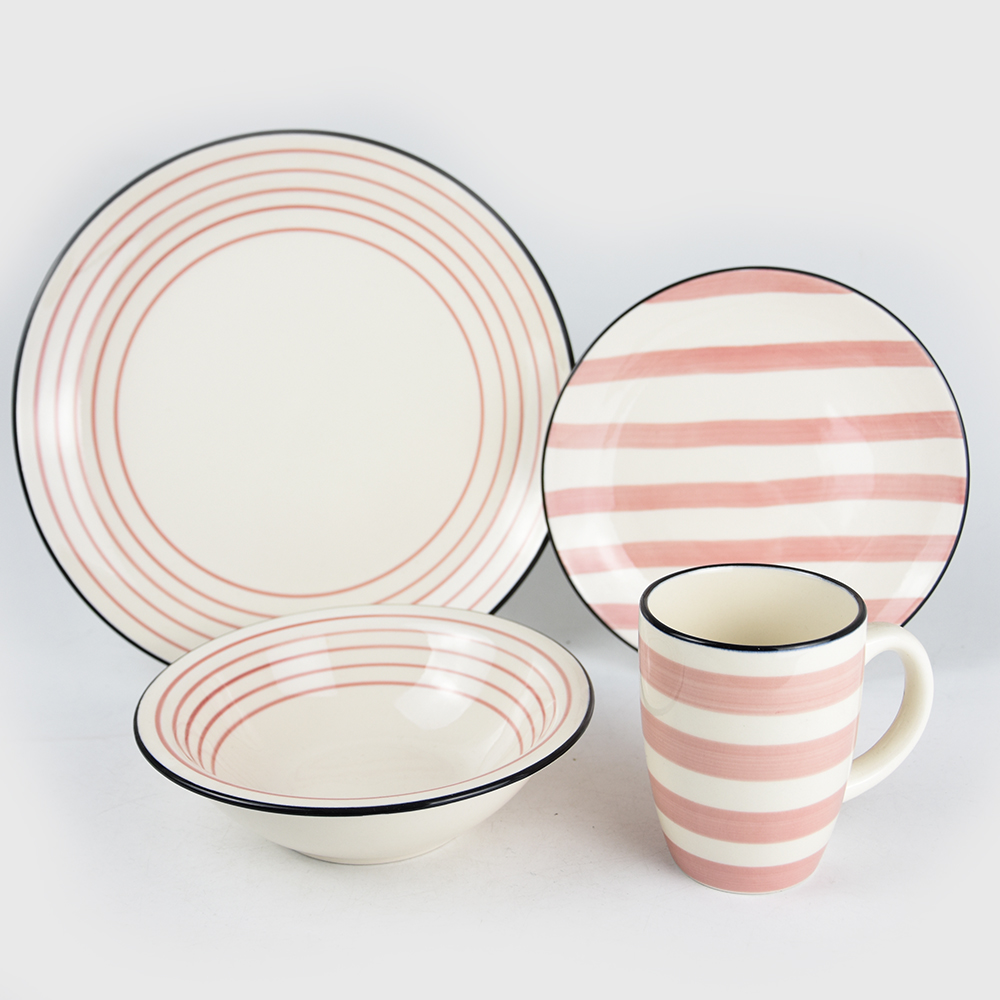 16pcs ceramic dinnerware set with handpainting