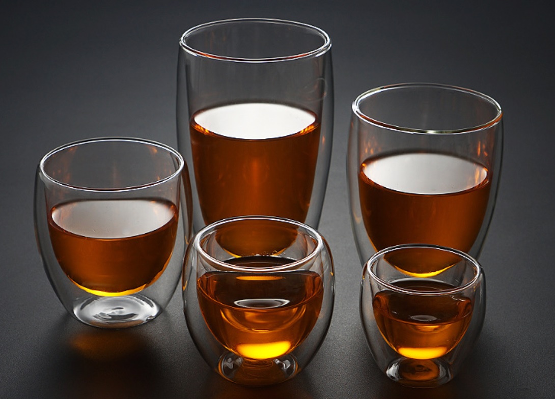 Borosilicate double wall glass