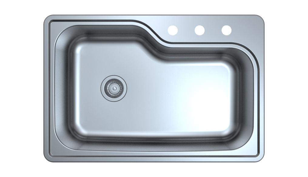 Stainless Steel Drop-in Single Bowl sink