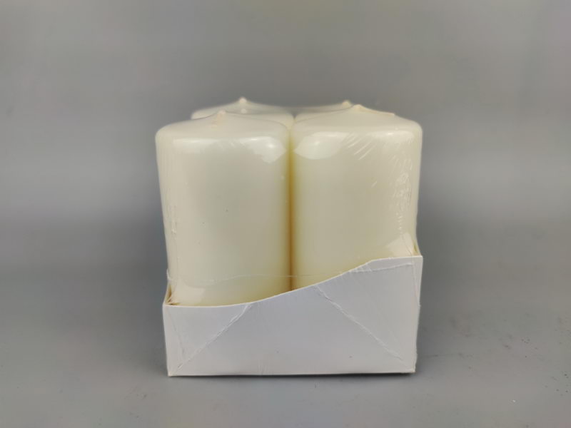 S/4 over-dipping pillar candles