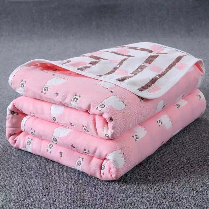 baby gauze printed blanket