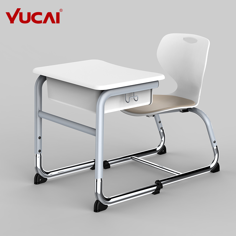 2020 new style single desk with galvanized legs YUCAI