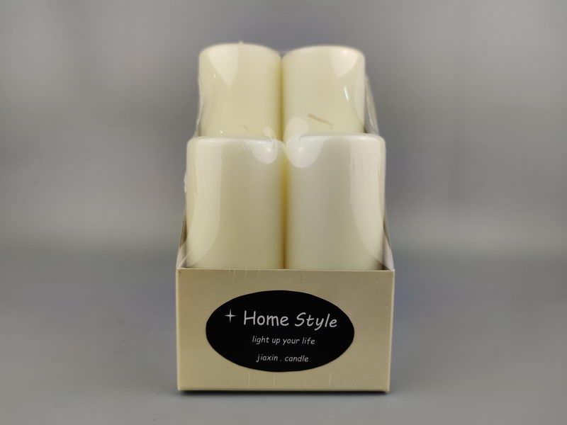 S/4 over-dipping pillar candles