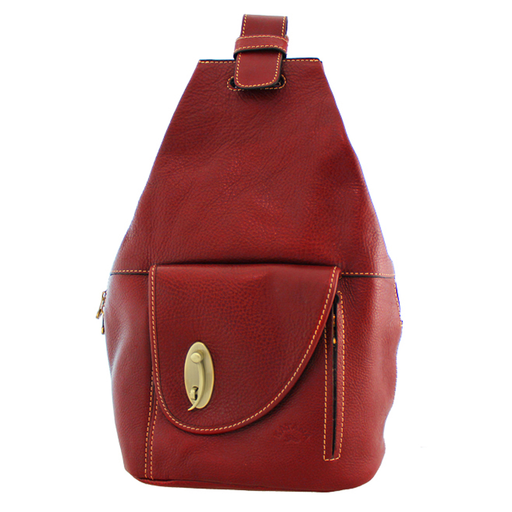 Genuine leather backpack