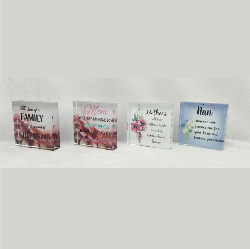 Glass Message Block