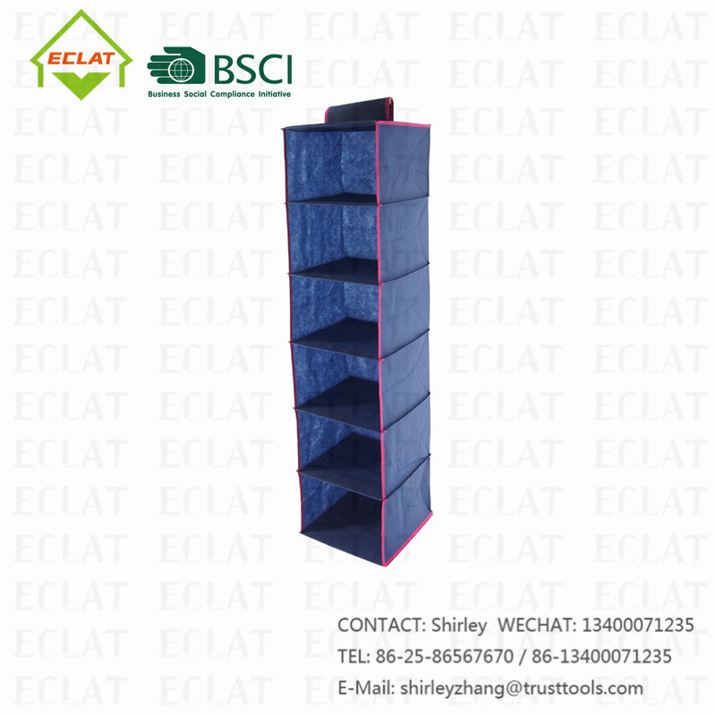 6-Shelf Hanging Closet Organizer