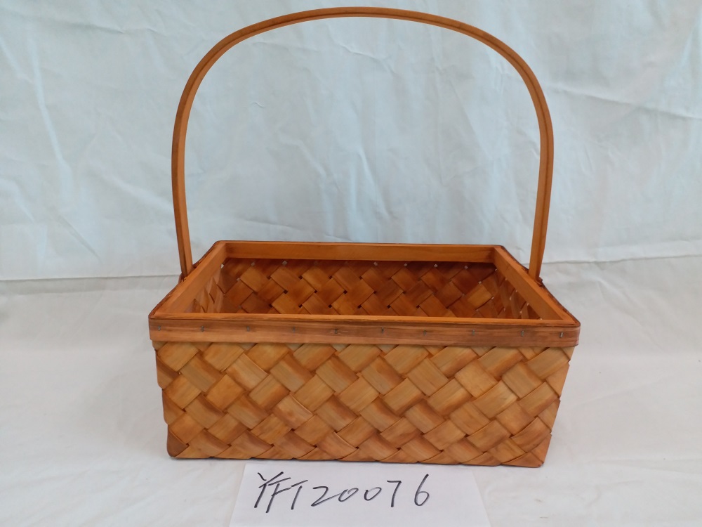 Gushi yufeng bulk Rectangular Fruit Baskets With Handle