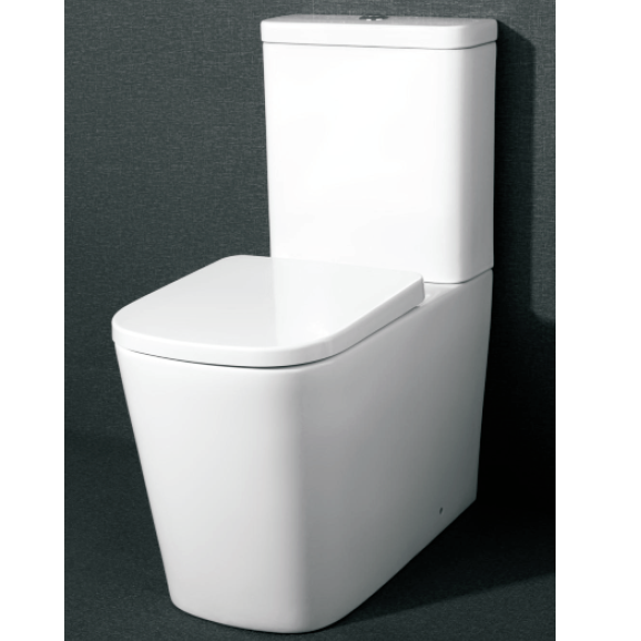 Powerful Rimless two piece toilet