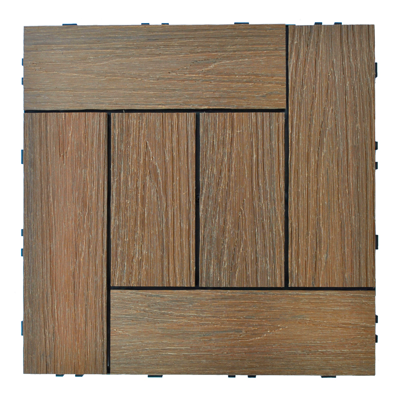 Teak Co-extrusion WPC DIY tile