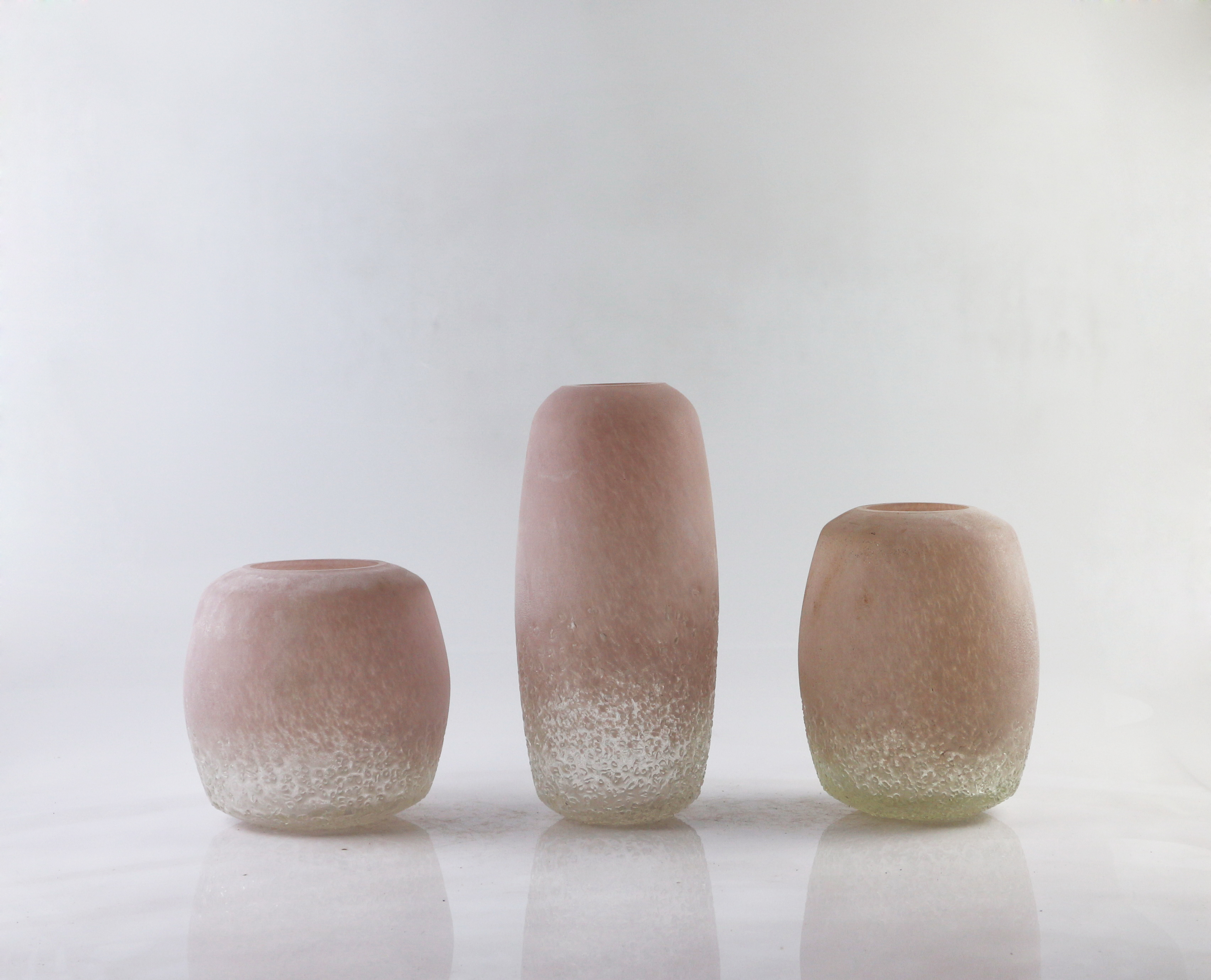 Handmade color glass vase
