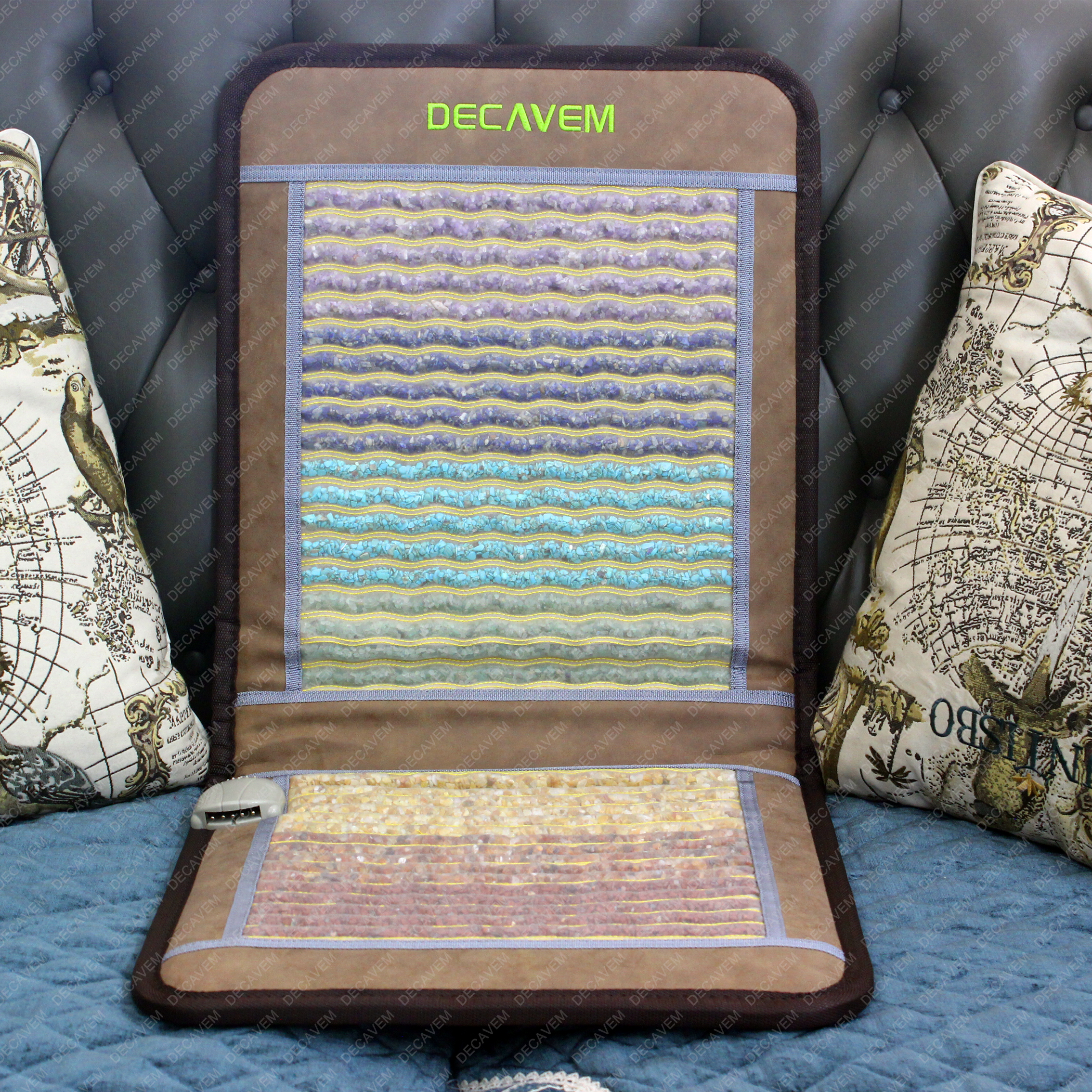 FIR Thermal Therapy Gemstone Chair Pad Crystal heating mattress