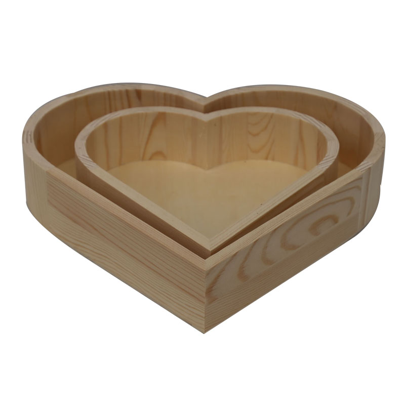 Wooden Serving Tray Plate - Heart Shape Everyone You Love - Unique and Handmade - Great Surprise For Valentine Day