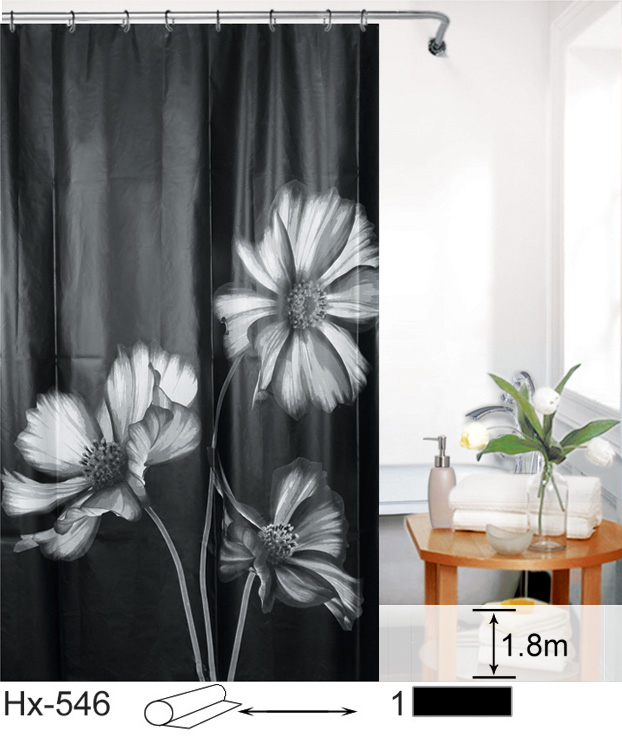 Printed Peva Shower Curtain