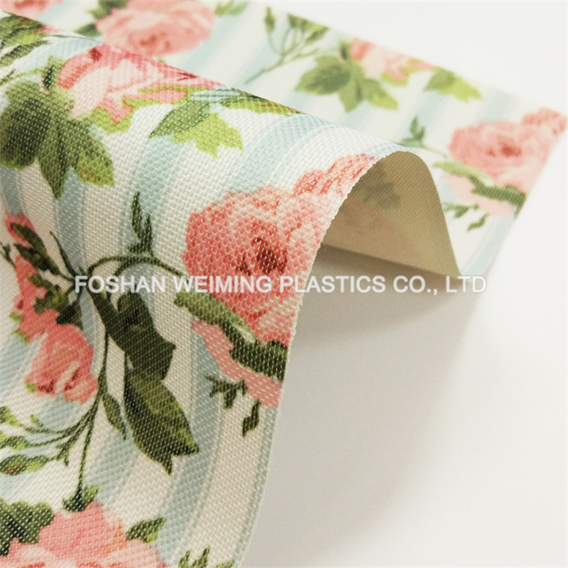 600D OXFORD FABRIC WITH PVC BACKING-flowers pattern