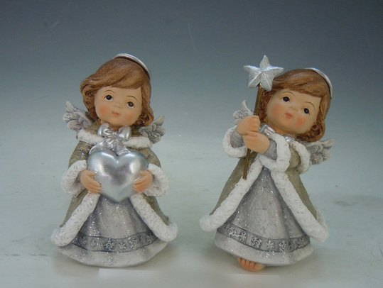 4.5"angel decoration S/2