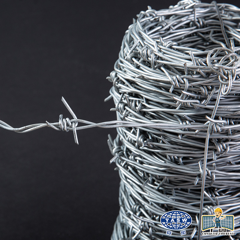 GALVANIZED BARBED WIRE 1.7mmx1.7mm DOUBLE STAND