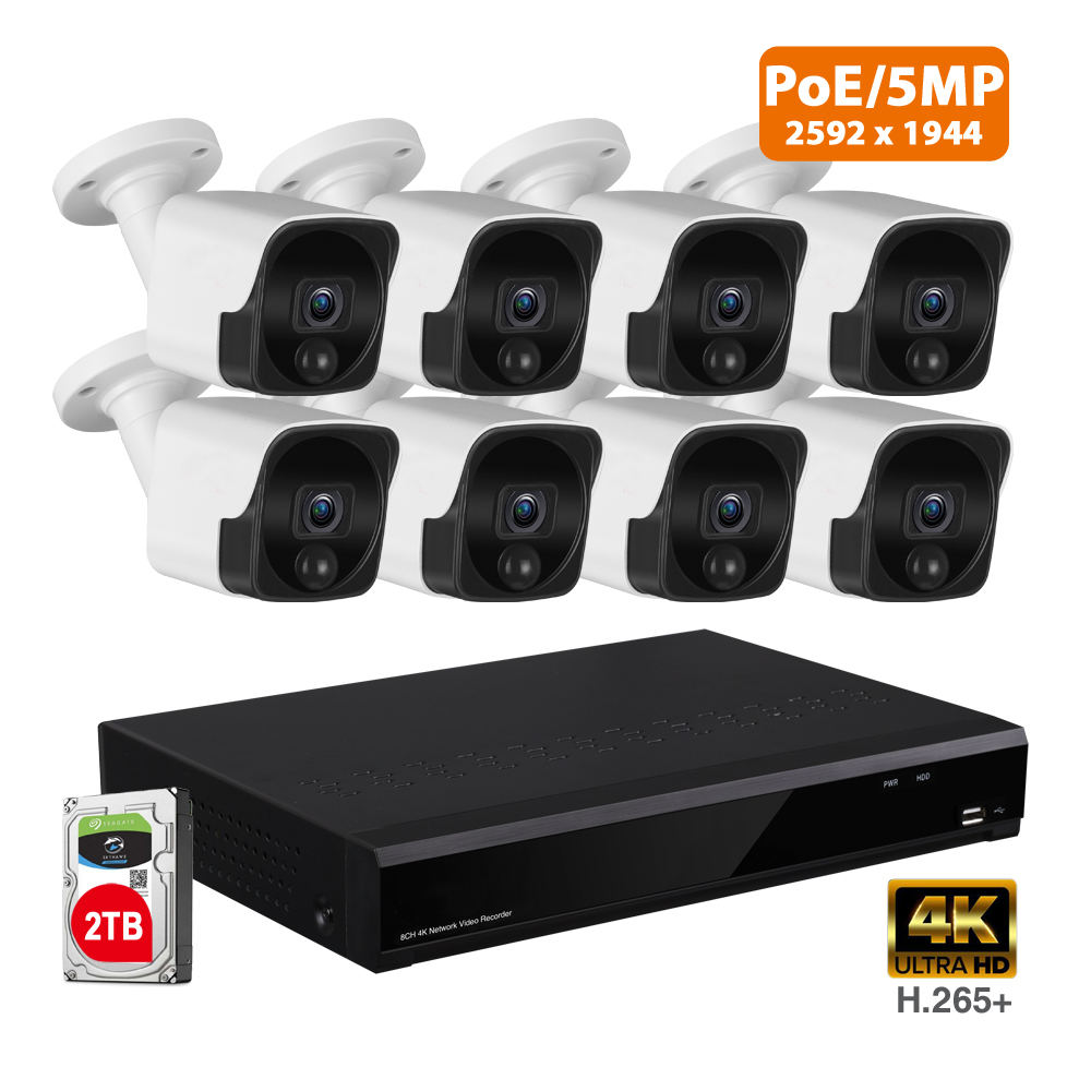 4K 8MP 8CH DVR security system