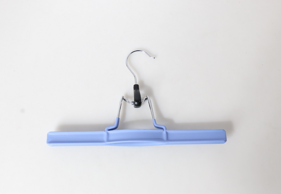 Multicolor metal PVC coated two parts skirts pants hangers