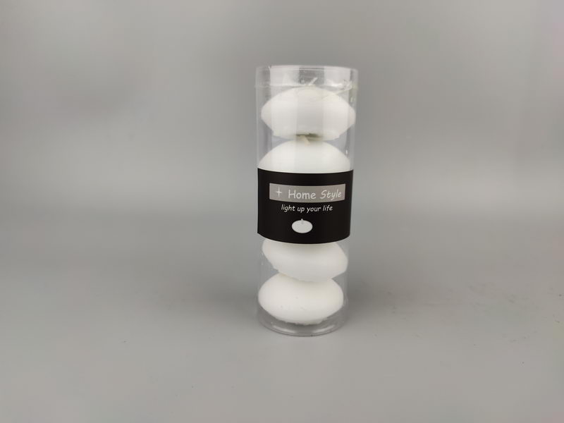 S/5 over-dipping floating candles